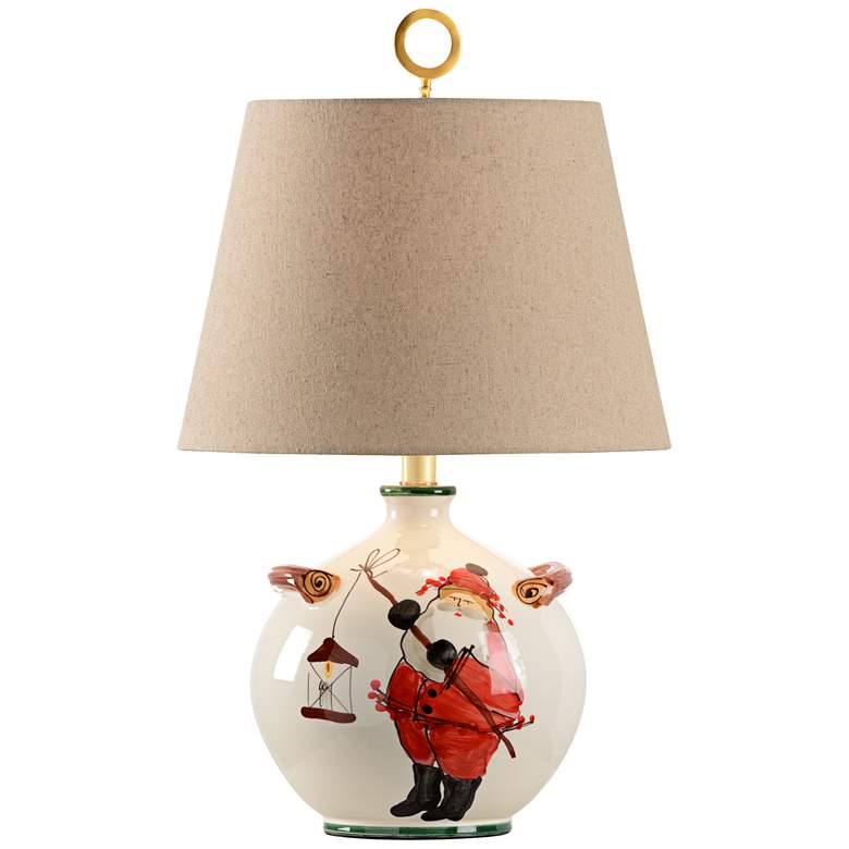 Image 1 Wildwood St. Nick Hand-Painted Ceramic Table Lamp