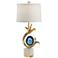 Wildwood Zulli Gold Leaf and Blue Dyed Table Lamp