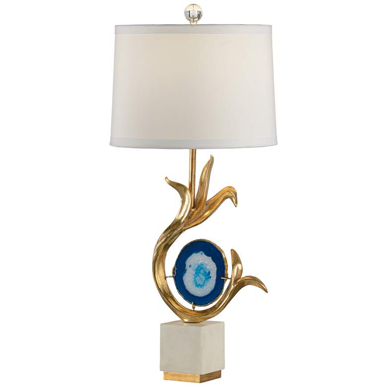 Image 1 Wildwood Zulli Gold Leaf and Blue Dyed Table Lamp