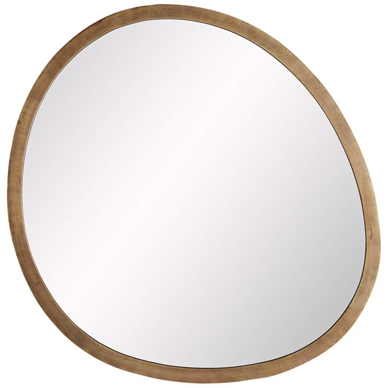 Image 1 Wiles Antique Brass 22 inch x 22 1/2 inch Wall Mirror