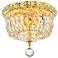 Wiley Collection 10" Wide Traditional Gold Flush Mount Ceiling Light