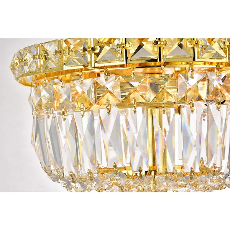 Image 4 Wiley Collection 10" Wide Traditional Gold Flush Mount Ceiling Light more views