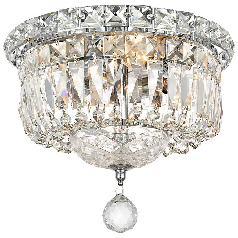 Image 1 Wiley Collection Flush Mount D10In H8In Lt:4 Chrome Finish