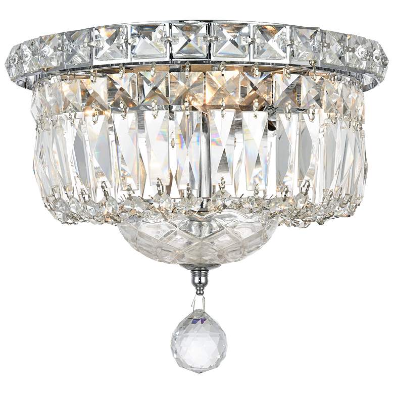 Image 2 Wiley Collection Flush Mount D10In H8In Lt:4 Chrome Finish more views