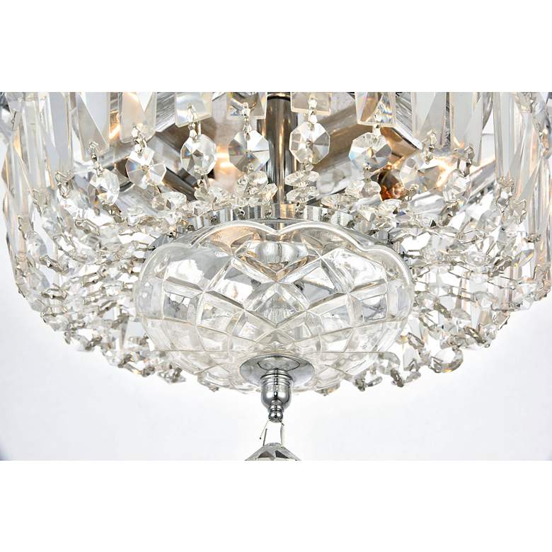Image 5 Wiley Collection Flush Mount D10In H8In Lt:4 Chrome Finish more views