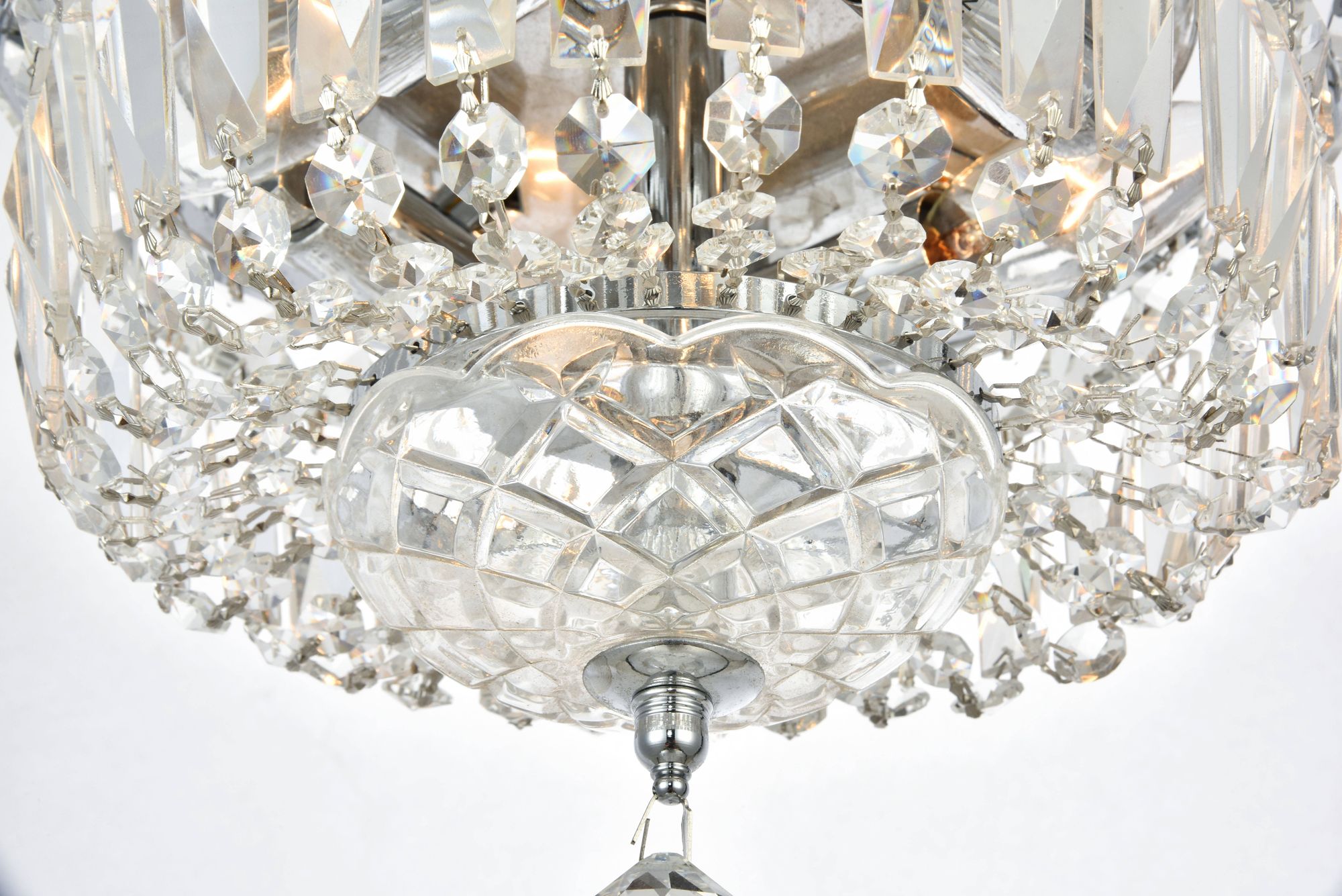 Wiley Collection Flush Mount D10In H8In Lt:4 Chrome Finish