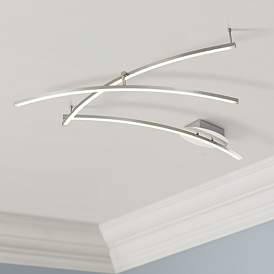 Image1 of Wilfax Chrome 3-Arm Modern LED Track Fixture by Pro Track