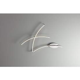 Image4 of Wilfax Chrome 3-Arm Modern LED Track Fixture by Pro Track more views