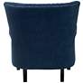 Wilhelm Navy Blue Velvet Fabric Accent Armchair