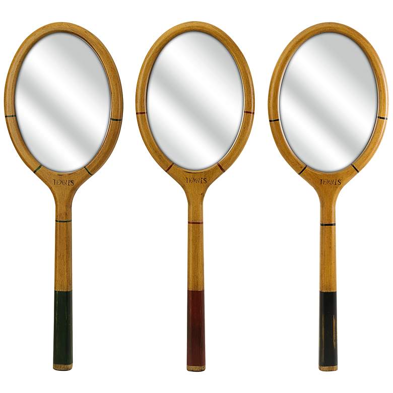 Image 1 Wilkins 27 1/2 inch High Tennis Racquet Mirror Set of 3