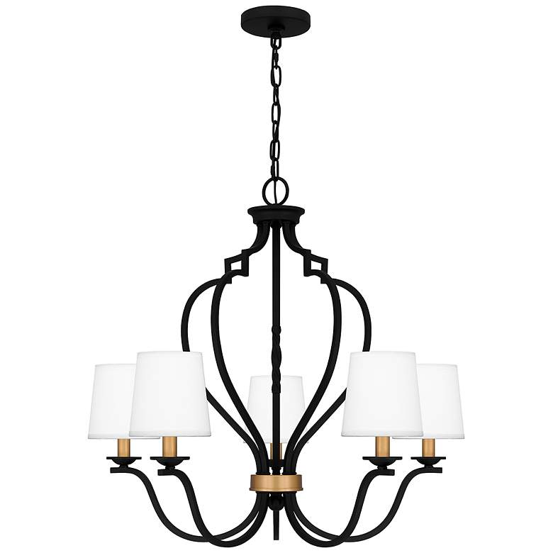 Image 1 Wilkins 5-Light Matte Black Chandelier