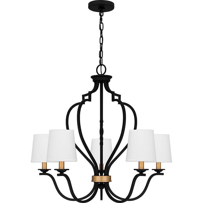 Image 2 Wilkins 5-Light Matte Black Chandelier more views