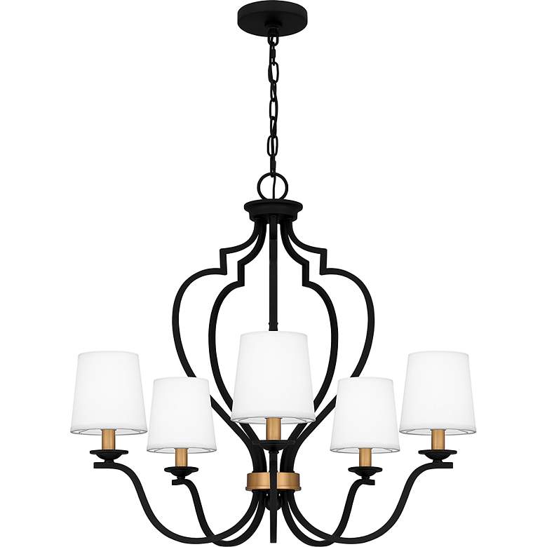 Image 3 Wilkins 5-Light Matte Black Chandelier more views