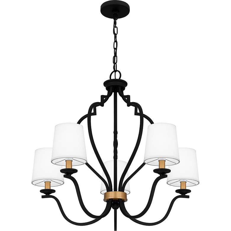Image 4 Wilkins 5-Light Matte Black Chandelier more views