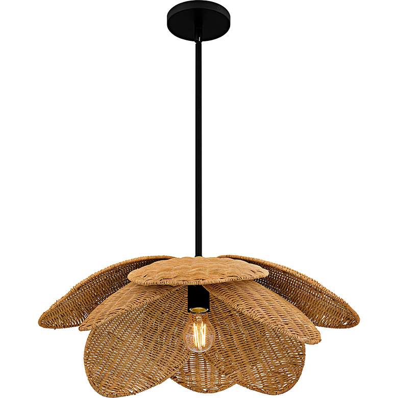 Image 4 Willa 1-Light Matte Black Pendant more views