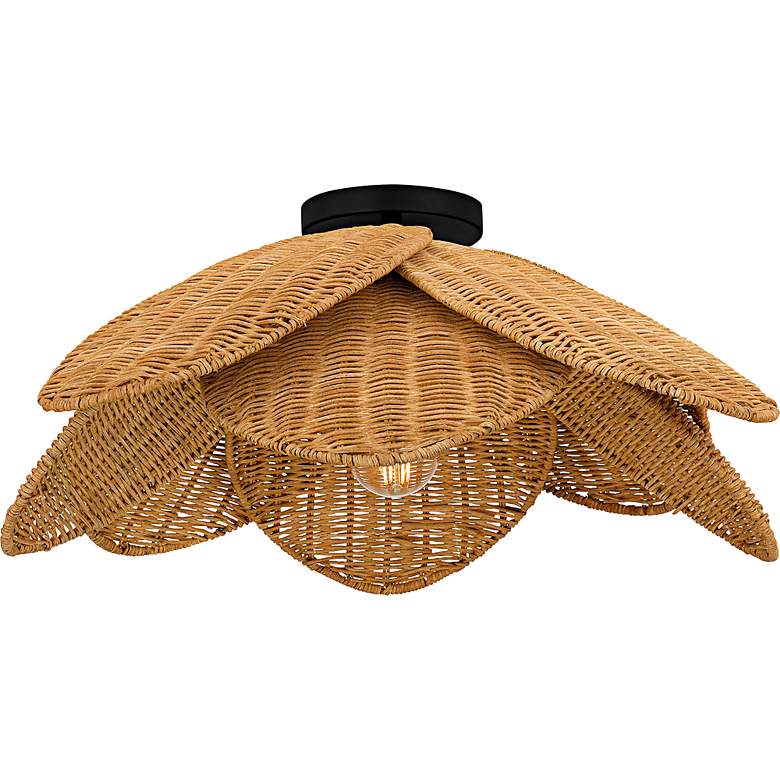 Image 3 Willa 1-Light Matte Black Semi-Flush Mount more views