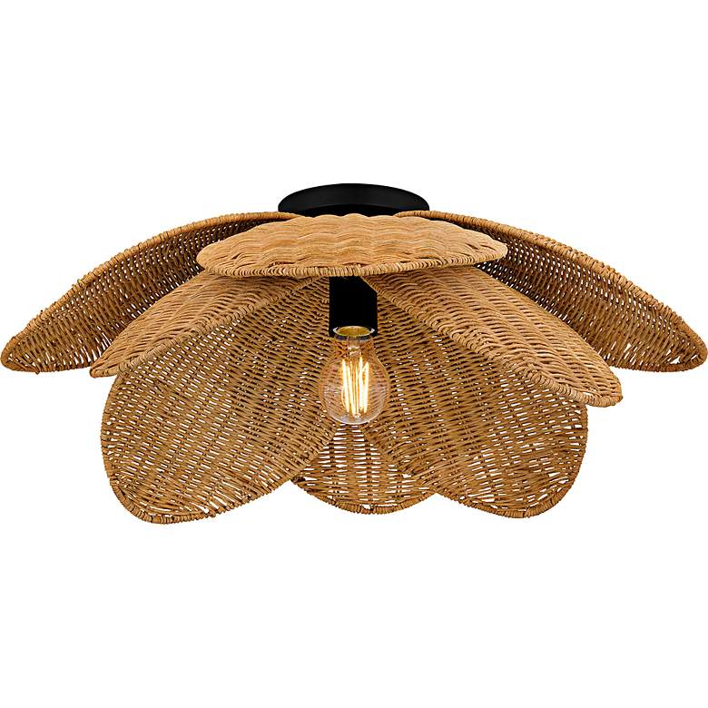 Image 4 Willa 1-Light Matte Black Semi-Flush Mount more views