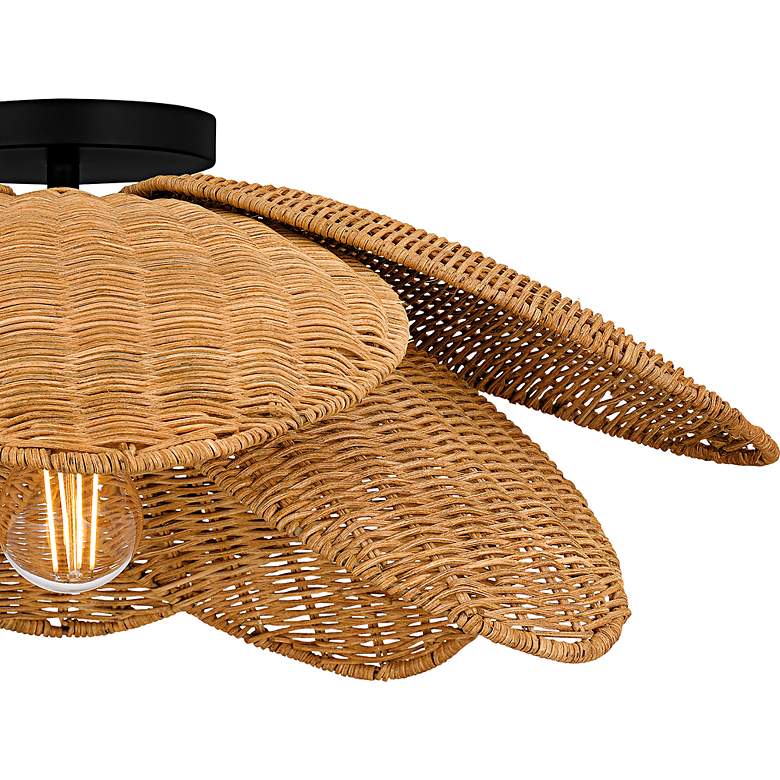 Image 5 Willa 1-Light Matte Black Semi-Flush Mount more views