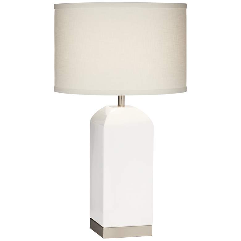 Image 1 Willa Milk Box White Table Lamp