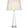 Willa Tapered White Column Table Lamp