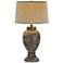 Willaha Stone Gold Handcrafted Southwest Style Urn Table Lamp