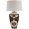 Willarae Weathered Brown Hydrocal Vase Table Lamp