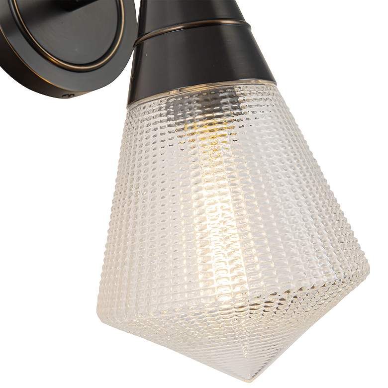 Image 3 Willard 11 3/4" High Urban Bronze Wall Sconce more views