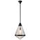 Willard 13 1/2"W Urban Bronze and Opal Glass Pendant Light