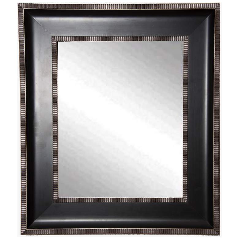 Image 1 Willards Black and Silver 29 1/4 inch x 35 1/4 inch Wall Mirror