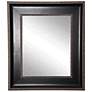 Willards Black and Silver 29 1/4" x 35 1/4" Wall Mirror