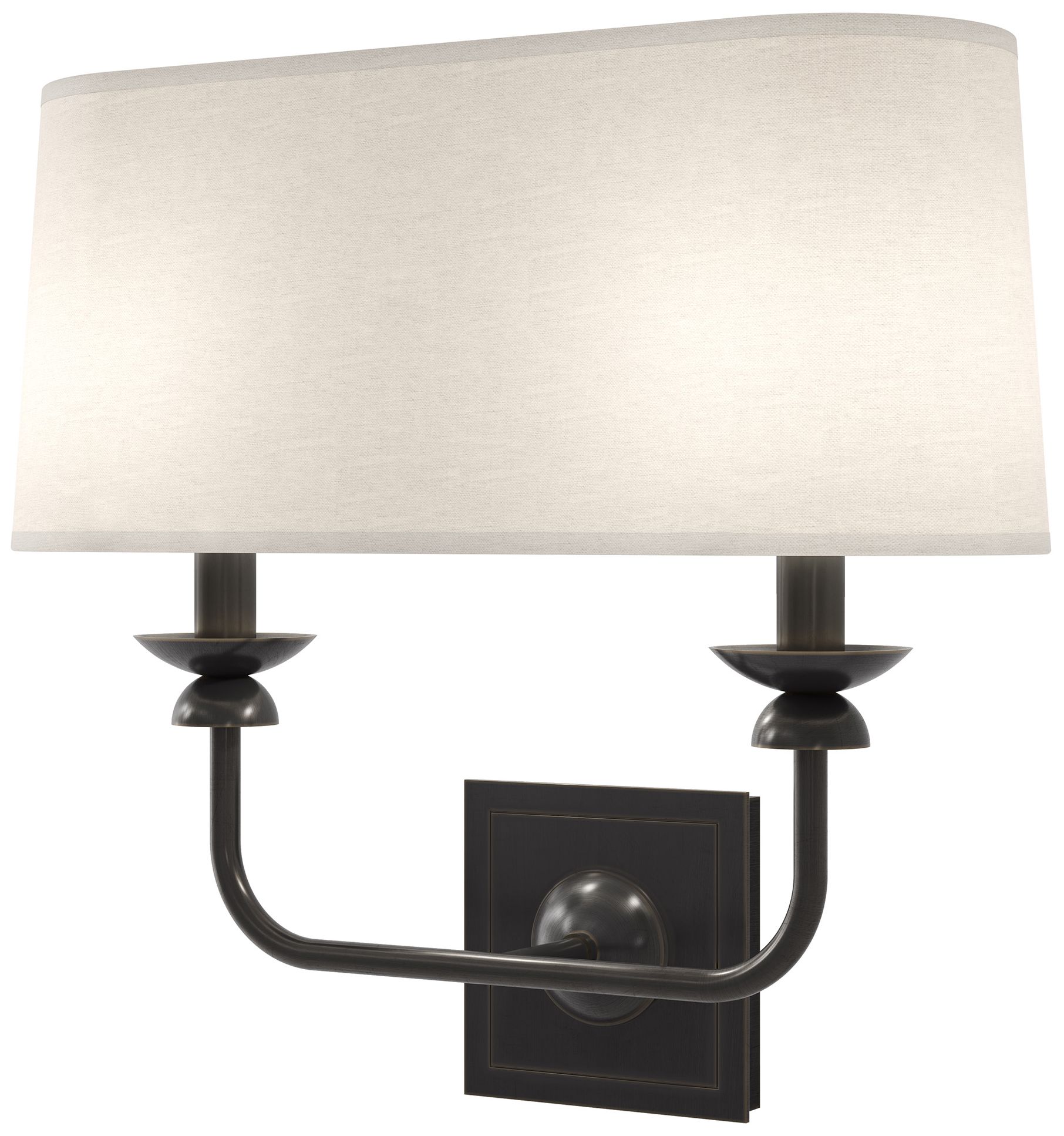 Image 2 William 10.75" High 2-Light Deep Patina Bronze Wall Sconce more views