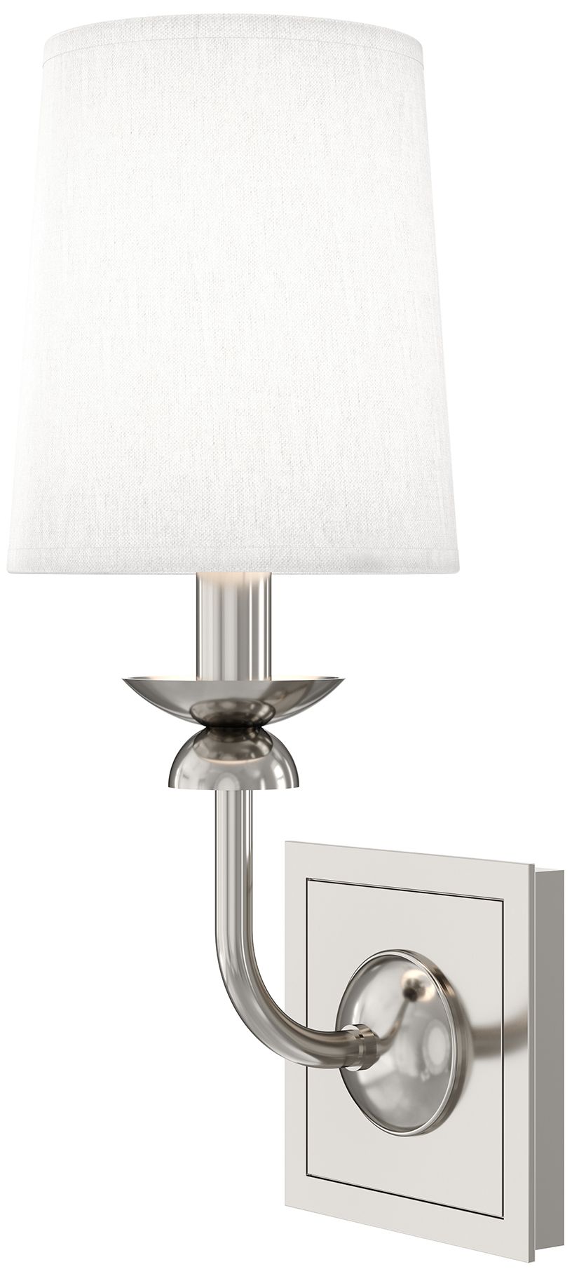 Image 2 William 10.75" High  Polished Nickel  Wall Sconce more views