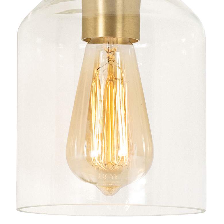 Image 2 William 11 3/4" High Satin Brass Wall Sconce more views