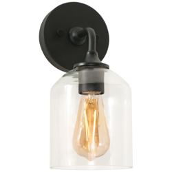 William 11&quot; Wall Sconce - Black