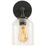 3_William 11" Wall Sconce - Black more views
