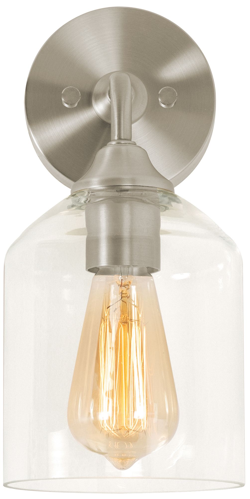 Image 2 William 11" Wall Sconce - Satin Nickel more views