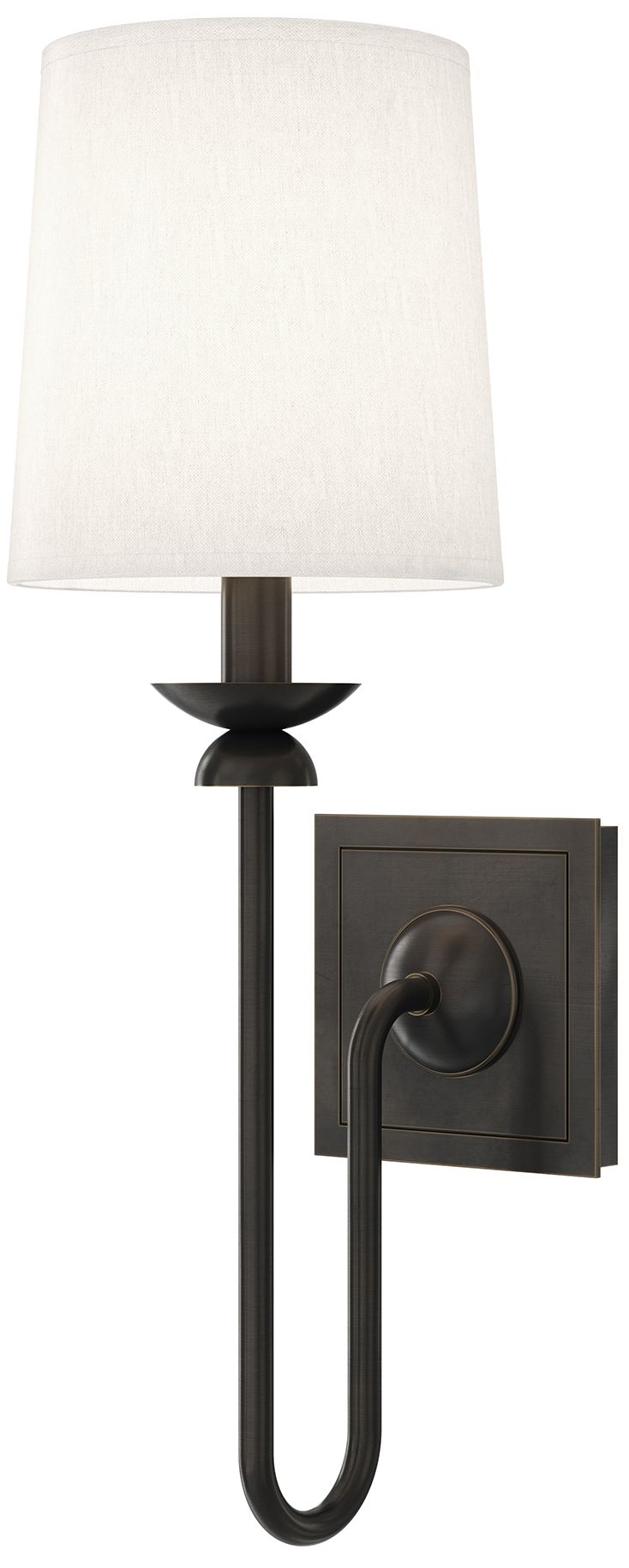 Image 2 William 15.25" High Deep Patina Bronze Wall Sconce more views