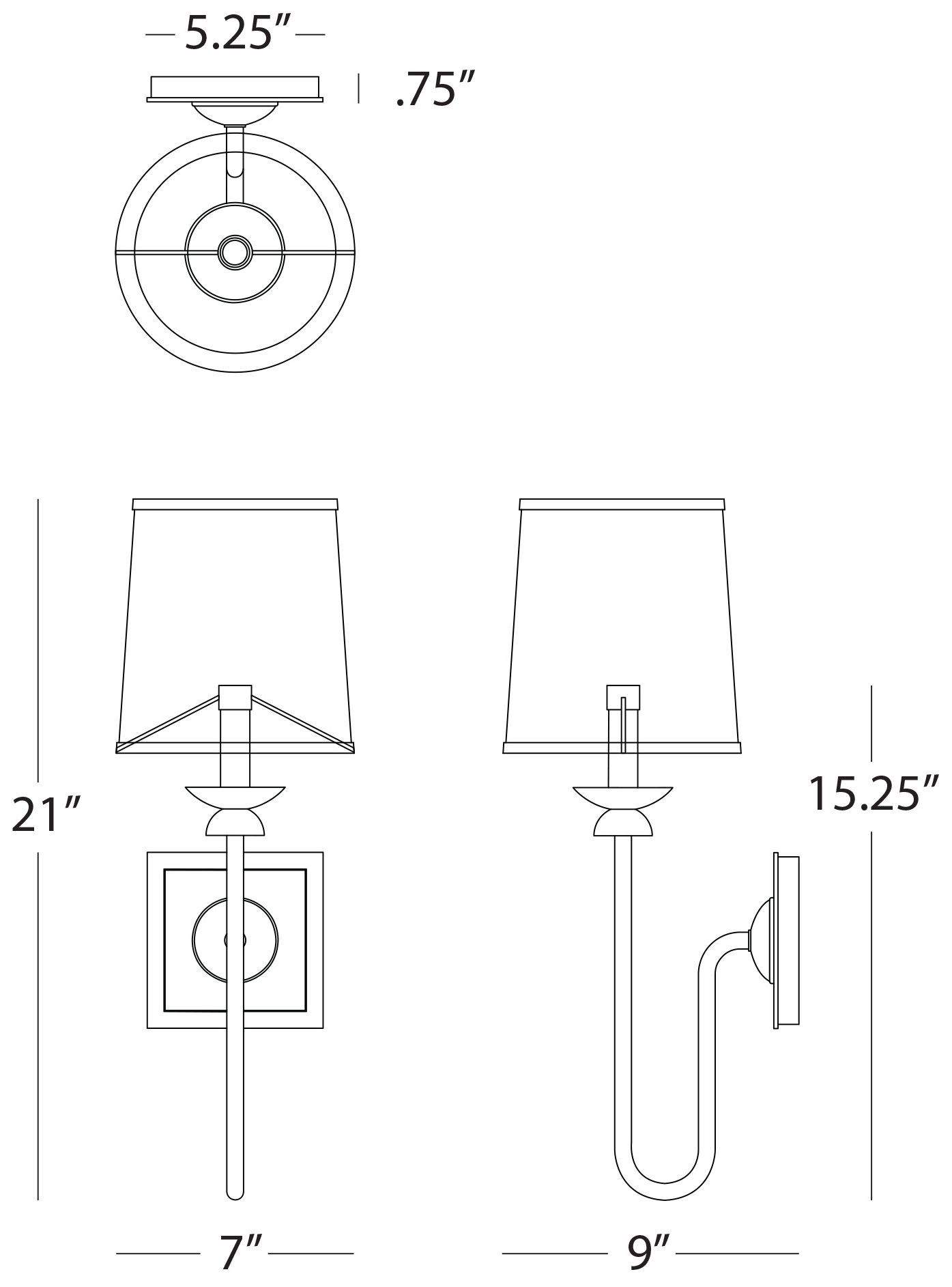 Image 4 William 15.25" High Polished Nickel Wall Sconce more views