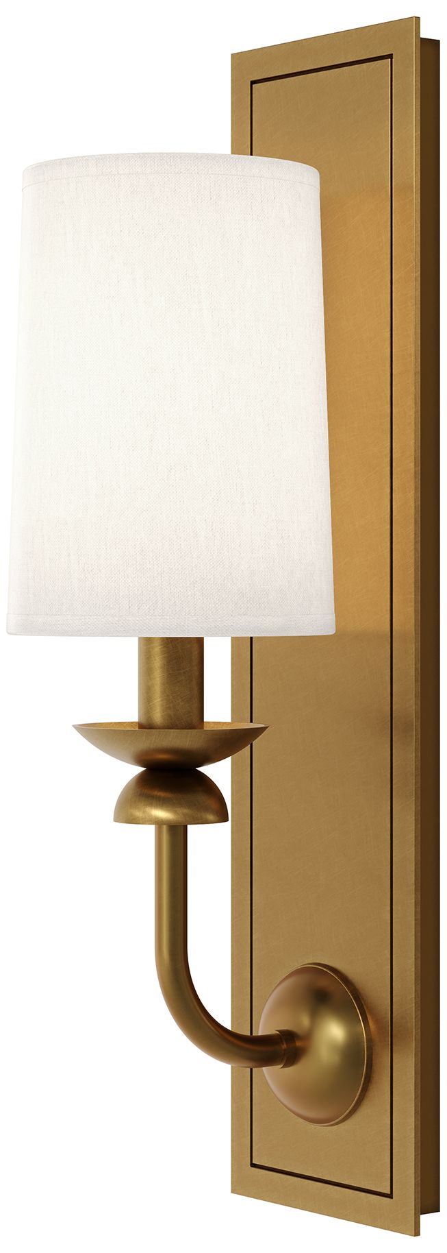 Image 2 William 18.5" High  Lacquered Burnished Brass Wall Sconce more views