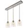 William 36" 3 Light Linear Satin Nickel Pendant