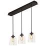 2_William 36" Wide Black Linear Multi-Light Pendant