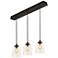 William 36" Wide Black Linear Multi-Light Pendant