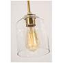 Thumbnail2 of William 36" Wide Satin Brass 4-Light Linear Pendant more views