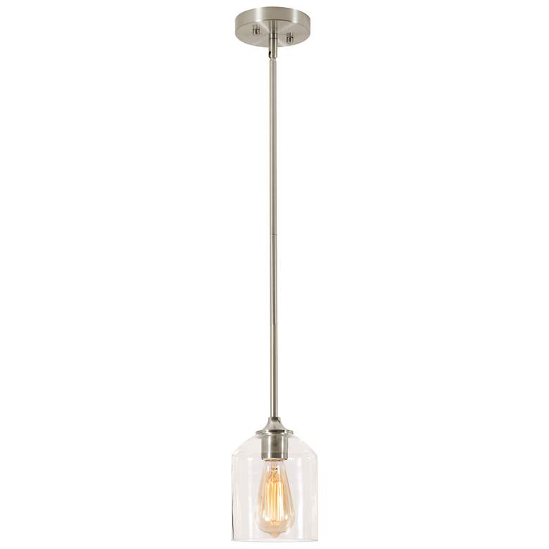 Image 2 William 6" Pendant - Satin Nickel more views