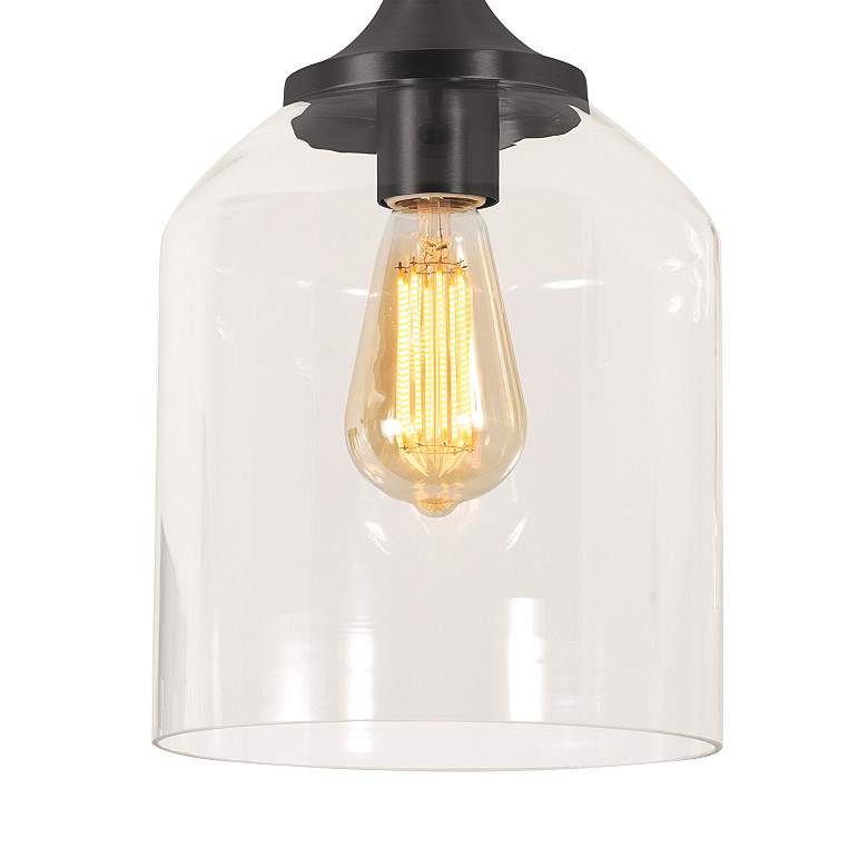 Image 3 William 7 3/4" Wide Black Mini Pendant more views