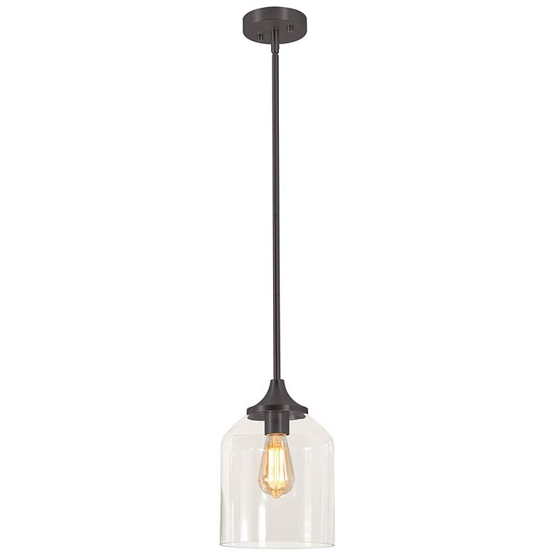 Image 4 William 7 3/4" Wide Black Mini Pendant more views