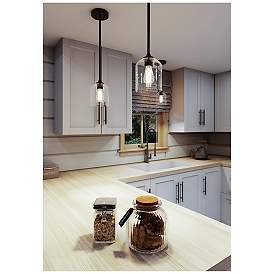Image5 of William 7 3/4" Wide Black Mini Pendant more views
