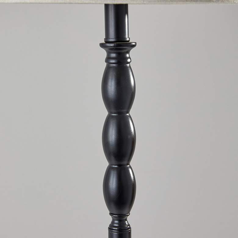 Image 3 William Black Metal Stem Floor Lamp more views