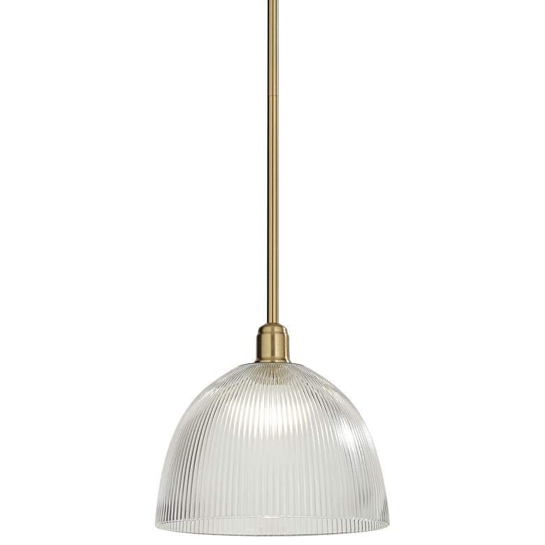 Image 2 Williams 12" Wide Antique Brass Dome Mini Pendant