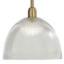 3_Williams 12" Wide Antique Brass Dome Mini Pendant more views